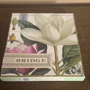 Bridge card gift set score pads cards magnolia
